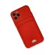 iPhone 11 Pro Kılıf Kelvin Kartvizitli Silikon - Kırmızı