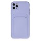 iPhone 11 Pro Max Kılıf Kelvin Kartvizitli Silikon - Lila