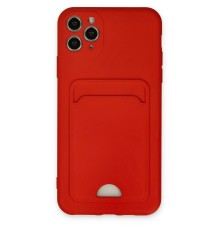 iPhone 11 Pro Max Kılıf Kelvin Kartvizitli Silikon - Kırmızı