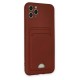 iPhone 11 Pro Max Kılıf Kelvin Kartvizitli Silikon - Bordo