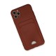 iPhone 11 Pro Max Kılıf Kelvin Kartvizitli Silikon - Bordo