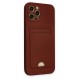 iPhone 12 Pro Max Kılıf Kelvin Kartvizitli Silikon - Bordo