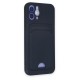 iPhone 12 Kılıf Kelvin Kartvizitli Silikon - Lacivert