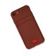 iPhone 7 Kılıf Kelvin Kartvizitli Silikon - Bordo