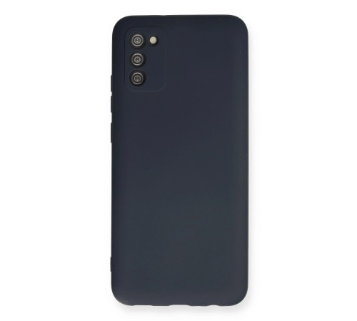 Samsung Galaxy A02S Kılıf Nano içi Kadife Silikon - Lacivert Samsung Galaxy A02S Kılıf Nano içi Kadife Silikon - Lacivert
