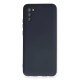 Samsung Galaxy A02S Kılıf Nano içi Kadife Silikon - Lacivert