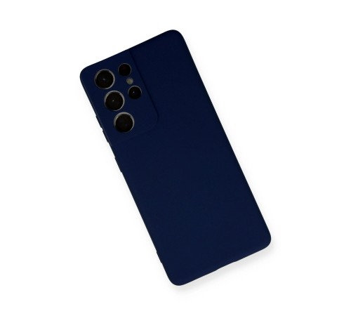 Samsung Galaxy S21 Ultra Kılıf Nano içi Kadife Silikon - Lacivert Samsung Galaxy S21 Ultra Kılıf Nano içi Kadife Silikon - Lacivert