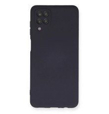 Samsung Galaxy A12 Kılıf Nano içi Kadife Silikon - Lacivert