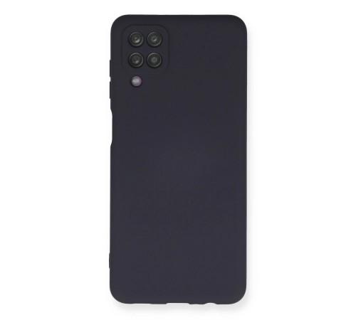 Samsung Galaxy A12 Kılıf Nano içi Kadife Silikon - Lacivert Samsung Galaxy A12 Kılıf Nano içi Kadife Silikon - Lacivert