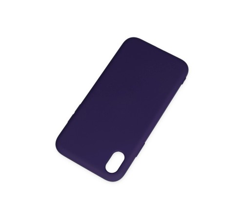 iPhone XR Kılıf Nano içi Kadife Silikon - Mor iPhone XR Kılıf Nano içi Kadife Silikon - Mor