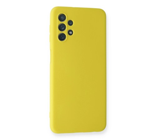 Samsung Galaxy A52 Kılıf Nano içi Kadife Silikon - Sarı Samsung Galaxy A52 Kılıf Nano içi Kadife Silikon - Sarı
