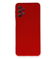Samsung Galaxy A52 Kılıf Nano içi Kadife Silikon - Kırmızı