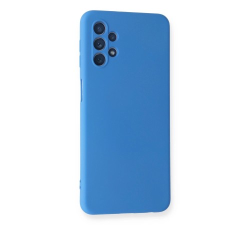 Samsung Galaxy A52 Kılıf Nano içi Kadife Silikon - Mavi Samsung Galaxy A52 Kılıf Nano içi Kadife Silikon - Mavi