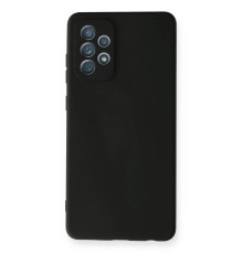 Samsung Galaxy A72 Kılıf Nano içi Kadife Silikon - Siyah