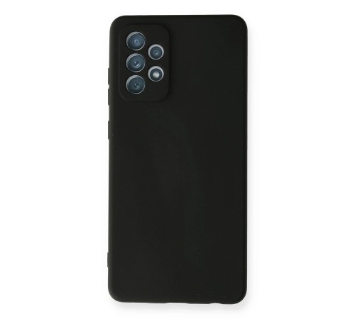 Samsung Galaxy A72 Kılıf Nano içi Kadife Silikon - Siyah Samsung Galaxy A72 Kılıf Nano içi Kadife Silikon - Siyah
