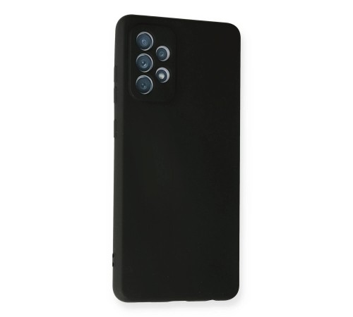 Samsung Galaxy A72 Kılıf Nano içi Kadife Silikon - Siyah Samsung Galaxy A72 Kılıf Nano içi Kadife Silikon - Siyah