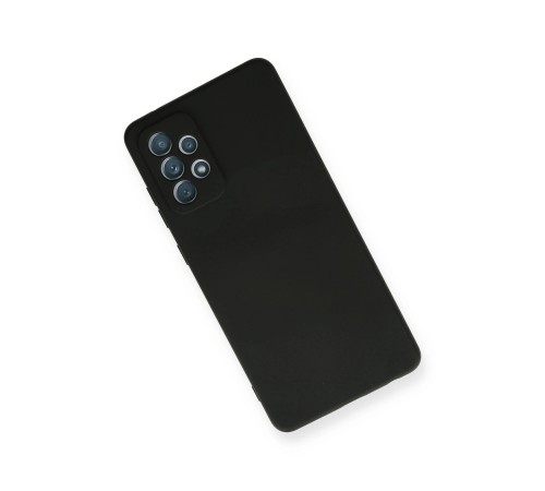 Samsung Galaxy A72 Kılıf Nano içi Kadife Silikon - Siyah Samsung Galaxy A72 Kılıf Nano içi Kadife Silikon - Siyah