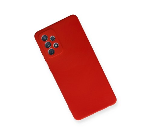 Samsung Galaxy A72 Kılıf Nano içi Kadife Silikon - Kırmızı Samsung Galaxy A72 Kılıf Nano içi Kadife Silikon - Kırmızı