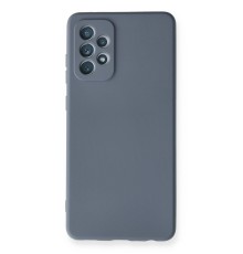 Samsung Galaxy A72 Kılıf Nano içi Kadife Silikon - Gri