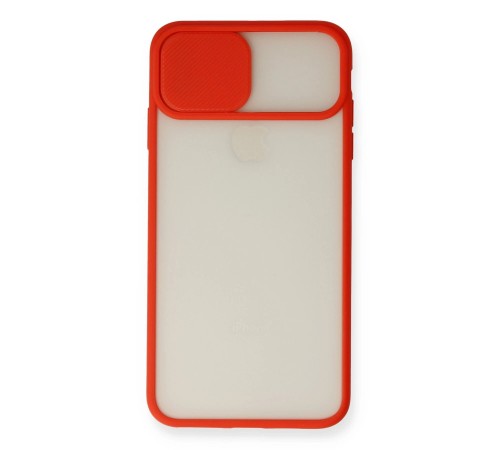 iPhone X Kılıf Palm Buzlu Kamera Sürgülü Silikon - Kırmızı iPhone X Kılıf Palm Buzlu Kamera Sürgülü Silikon - Kırmızı
