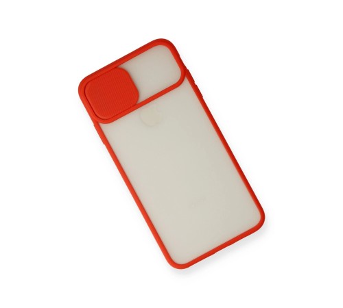 iPhone X Kılıf Palm Buzlu Kamera Sürgülü Silikon - Kırmızı iPhone X Kılıf Palm Buzlu Kamera Sürgülü Silikon - Kırmızı