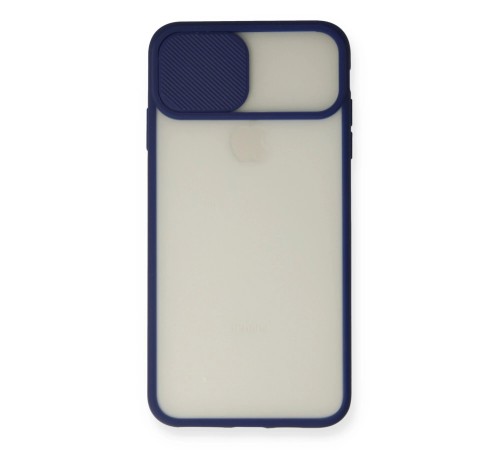 iPhone X Kılıf Palm Buzlu Kamera Sürgülü Silikon - Lacivert iPhone X Kılıf Palm Buzlu Kamera Sürgülü Silikon - Lacivert