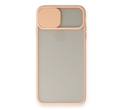 iPhone X Kılıf Palm Buzlu Kamera Sürgülü Silikon - Pembe iPhone X Kılıf Palm Buzlu Kamera Sürgülü Silikon - Pembe