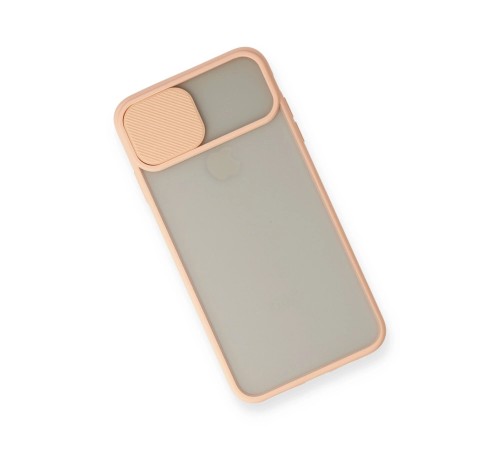 iPhone X Kılıf Palm Buzlu Kamera Sürgülü Silikon - Pembe iPhone X Kılıf Palm Buzlu Kamera Sürgülü Silikon - Pembe