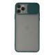 iPhone 11 Pro Kılıf Palm Buzlu Kamera Sürgülü Silikon - Yeşil