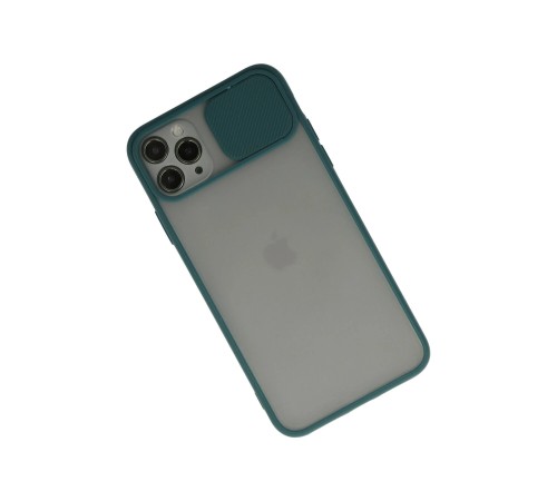 iPhone 11 Pro Kılıf Palm Buzlu Kamera Sürgülü Silikon - Yeşil iPhone 11 Pro Kılıf Palm Buzlu Kamera Sürgülü Silikon - Yeşil
