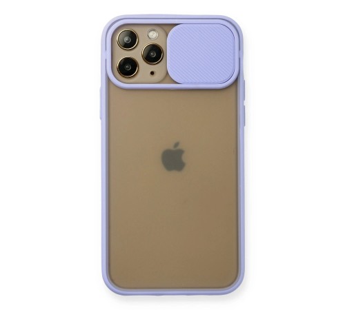 iPhone 11 Pro Kılıf Palm Buzlu Kamera Sürgülü Silikon - Lila iPhone 11 Pro Kılıf Palm Buzlu Kamera Sürgülü Silikon - Lila