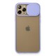 iPhone 11 Pro Kılıf Palm Buzlu Kamera Sürgülü Silikon - Lila