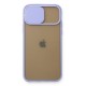 iPhone 11 Pro Kılıf Palm Buzlu Kamera Sürgülü Silikon - Lila