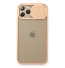iPhone 11 Pro Kılıf Palm Buzlu Kamera Sürgülü Silikon - Pembe