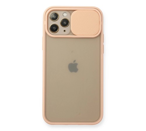 iPhone 11 Pro Kılıf Palm Buzlu Kamera Sürgülü Silikon - Pembe iPhone 11 Pro Kılıf Palm Buzlu Kamera Sürgülü Silikon - Pembe