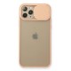 iPhone 11 Pro Kılıf Palm Buzlu Kamera Sürgülü Silikon - Pembe