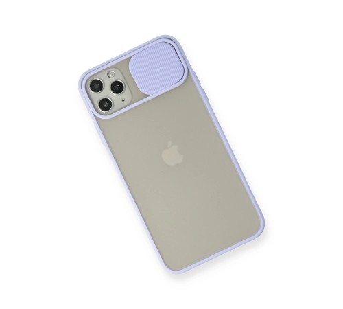 iPhone 11 Pro Max Kılıf Palm Buzlu Kamera Sürgülü Silikon - Lila iPhone 11 Pro Max Kılıf Palm Buzlu Kamera Sürgülü Silikon - Lila