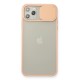 iPhone 11 Pro Max Kılıf Palm Buzlu Kamera Sürgülü Silikon - Pembe