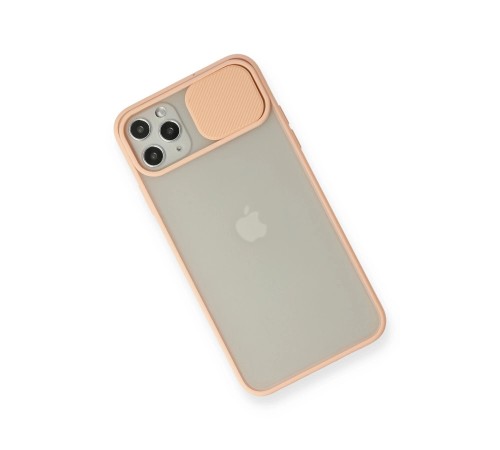 iPhone 11 Pro Max Kılıf Palm Buzlu Kamera Sürgülü Silikon - Pembe iPhone 11 Pro Max Kılıf Palm Buzlu Kamera Sürgülü Silikon - Pembe