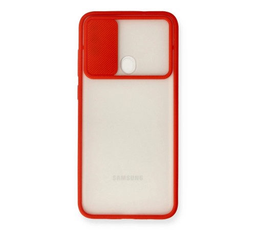 Samsung Galaxy A11 Kılıf Palm Buzlu Kamera Sürgülü Silikon - Kırmızı Samsung Galaxy A11 Kılıf Palm Buzlu Kamera Sürgülü Silikon - Kırmızı