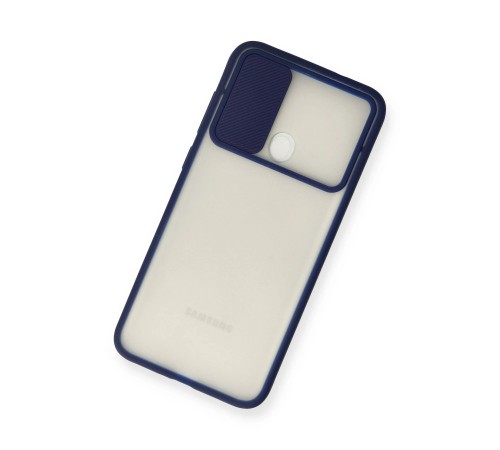 Samsung Galaxy A11 Kılıf Palm Buzlu Kamera Sürgülü Silikon - Lacivert Samsung Galaxy A11 Kılıf Palm Buzlu Kamera Sürgülü Silikon - Lacivert