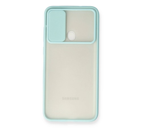 Samsung Galaxy A11 Kılıf Palm Buzlu Kamera Sürgülü Silikon - Turkuaz Samsung Galaxy A11 Kılıf Palm Buzlu Kamera Sürgülü Silikon - Turkuaz