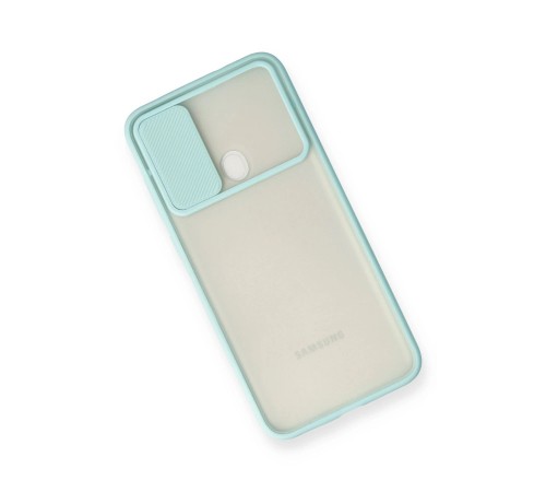 Samsung Galaxy A11 Kılıf Palm Buzlu Kamera Sürgülü Silikon - Turkuaz Samsung Galaxy A11 Kılıf Palm Buzlu Kamera Sürgülü Silikon - Turkuaz