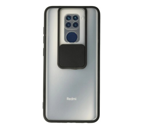Xiaomi Redmi Note 9 Kılıf Palm Buzlu Kamera Sürgülü Silikon - Siyah Xiaomi Redmi Note 9 Kılıf Palm Buzlu Kamera Sürgülü Silikon - Siyah