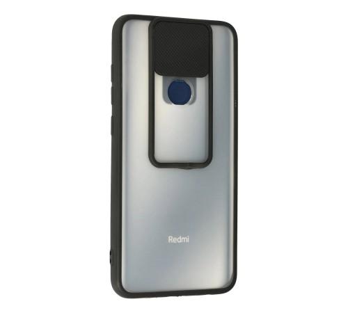 Xiaomi Redmi Note 9 Kılıf Palm Buzlu Kamera Sürgülü Silikon - Siyah Xiaomi Redmi Note 9 Kılıf Palm Buzlu Kamera Sürgülü Silikon - Siyah