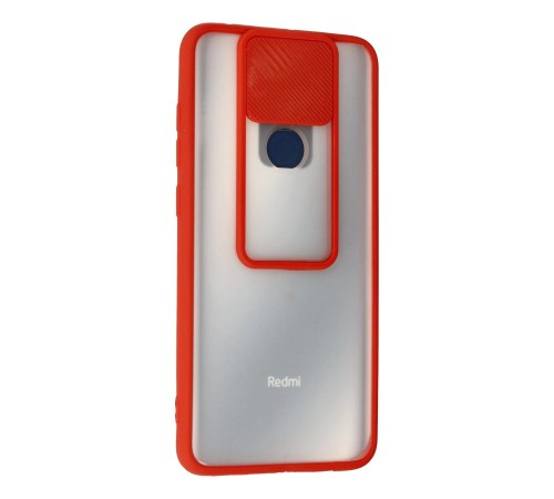 Xiaomi Redmi Note 9 Kılıf Palm Buzlu Kamera Sürgülü Silikon - Kırmızı Xiaomi Redmi Note 9 Kılıf Palm Buzlu Kamera Sürgülü Silikon - Kırmızı