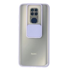 Xiaomi Redmi Note 9 Kılıf Palm Buzlu Kamera Sürgülü Silikon - Lila