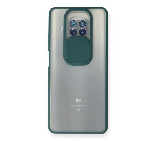 Xiaomi Mi 10T Lite Kılıf Palm Buzlu Kamera Sürgülü Silikon - Yeşil Xiaomi Mi 10T Lite Kılıf Palm Buzlu Kamera Sürgülü Silikon - Yeşil