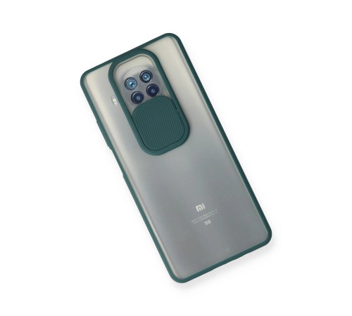Xiaomi Mi 10T Lite Kılıf Palm Buzlu Kamera Sürgülü Silikon - Yeşil Xiaomi Mi 10T Lite Kılıf Palm Buzlu Kamera Sürgülü Silikon - Yeşil