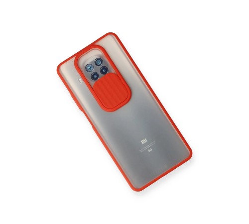 Xiaomi Mi 10T Lite Kılıf Palm Buzlu Kamera Sürgülü Silikon - Kırmızı Xiaomi Mi 10T Lite Kılıf Palm Buzlu Kamera Sürgülü Silikon - Kırmızı